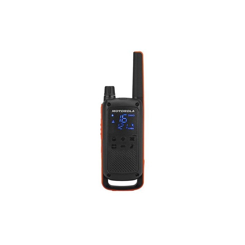 WALKIE-TALKIE MOTOROLA T82 (2 PCS) PRETO LARANJA