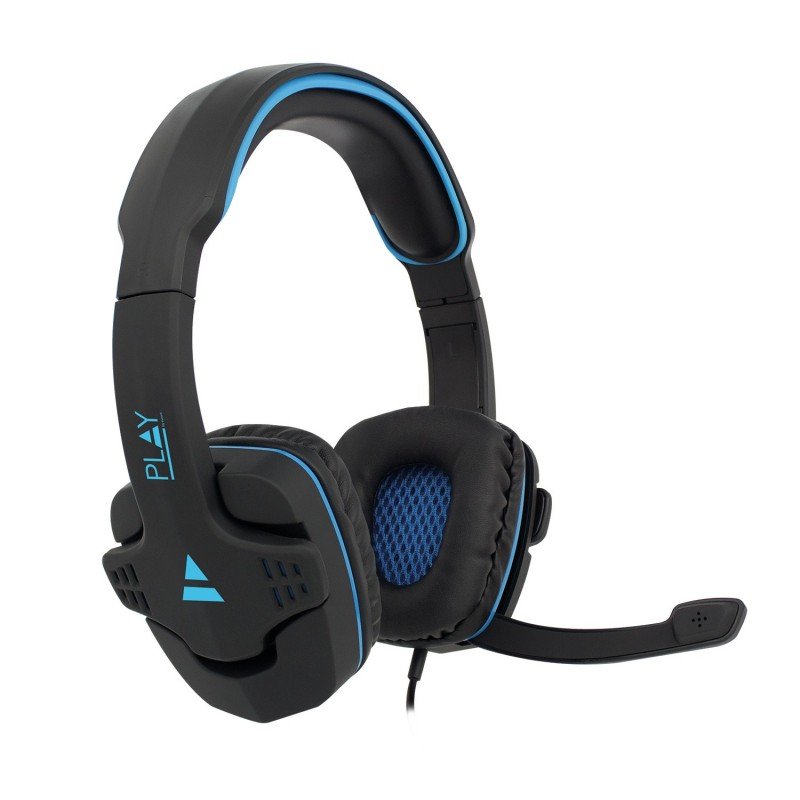 HS EWENT GAMING PRETO/AZUL COM FIO JACK 3.5MM