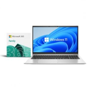 PORTÁTIL HP 15.6" I7-1255U | FHD, USLIM, 16GB, 512GB SSD, WINDOWS 11 HOME, OURO + OFFICE 365 FAMÍLIA 6PC 1 ANO