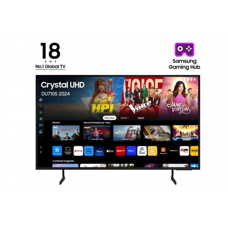 TV 75'' LED SAMSUNG DU7105 UHD 4K SMART TV