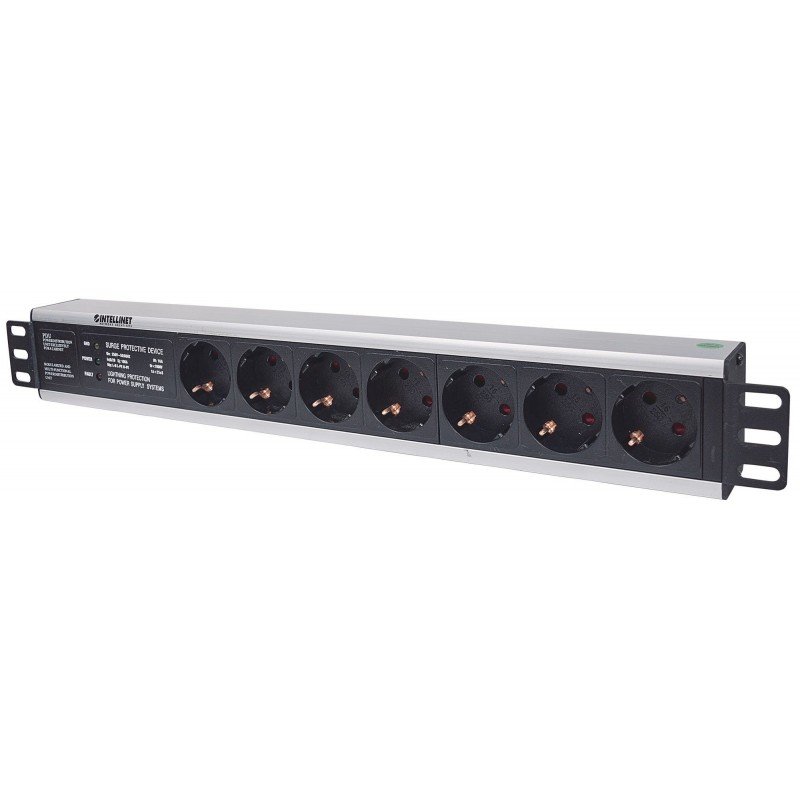 PDU RACKMOUNT 1U 8 GERMAN TYPE 3M INTEL C/ PROTEÇÃO