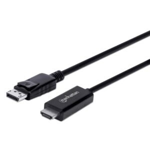CABO DISPLAYPORT 1.8MT(M) PARA HDMI (M) 4K@60Hz PRETO MANHATTAN