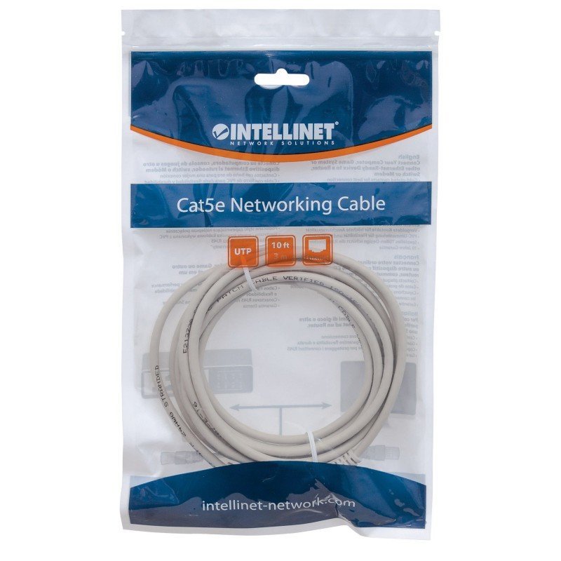CABO REDE CAT6 3 M UTP INTELL CINZA - Image 2