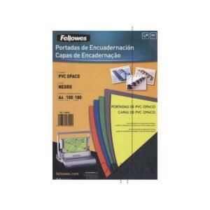 CAPAS ENCADERNAR A4 OPACO PRETO 100F FELLO