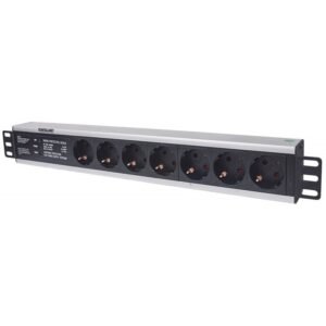 PDU RACKMOUNT 1U 8 GERMAN TYPE 3M INTEL C/ PROTEÇÃO