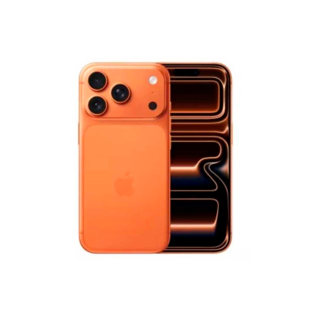 iPhone cor laranja vibrante com sistema de câmara tripla