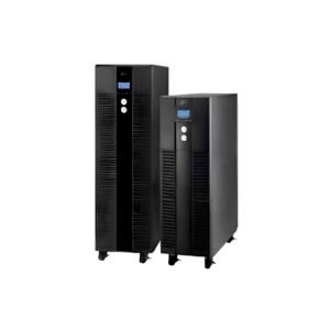 Dois UPS de torre pretos com ecrã LCD