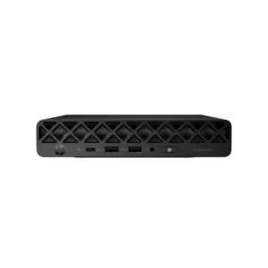 Mini PC HP ProDesk preto com design compacto